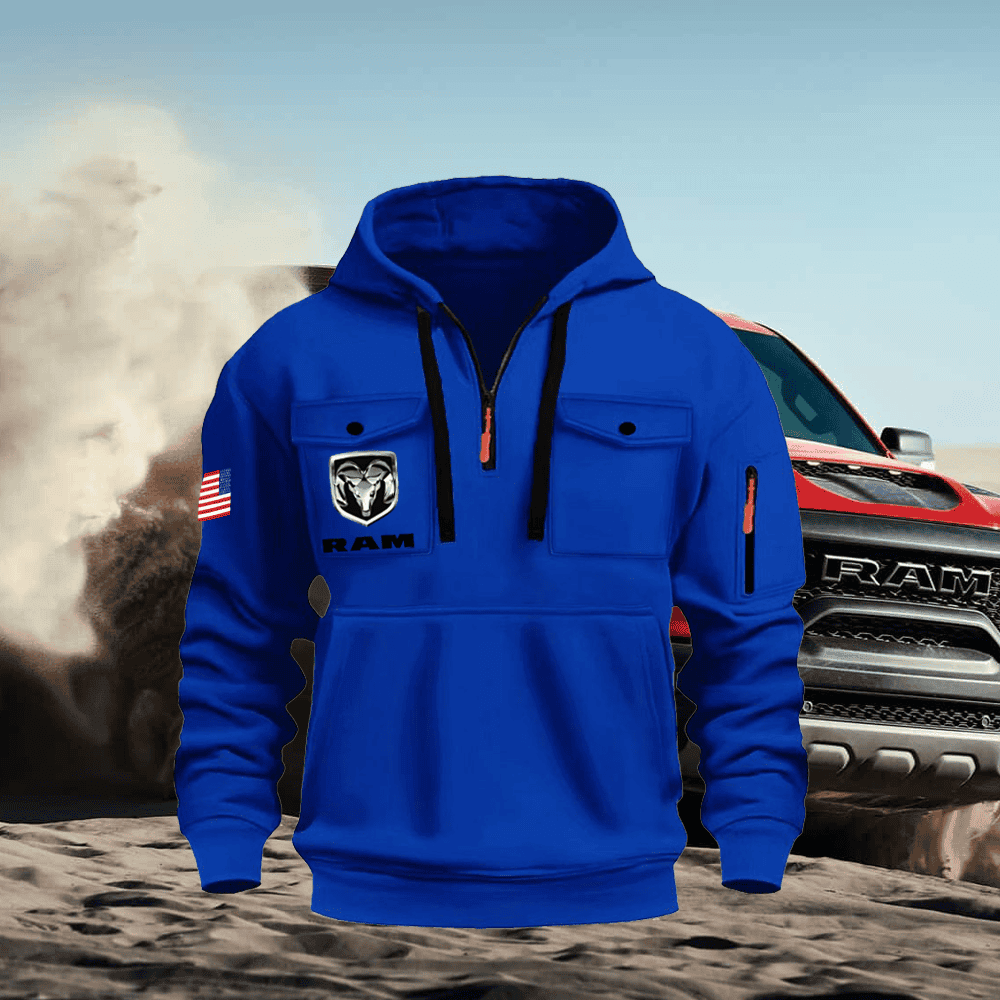 Ram Quarter Zip Unisex Hoodie