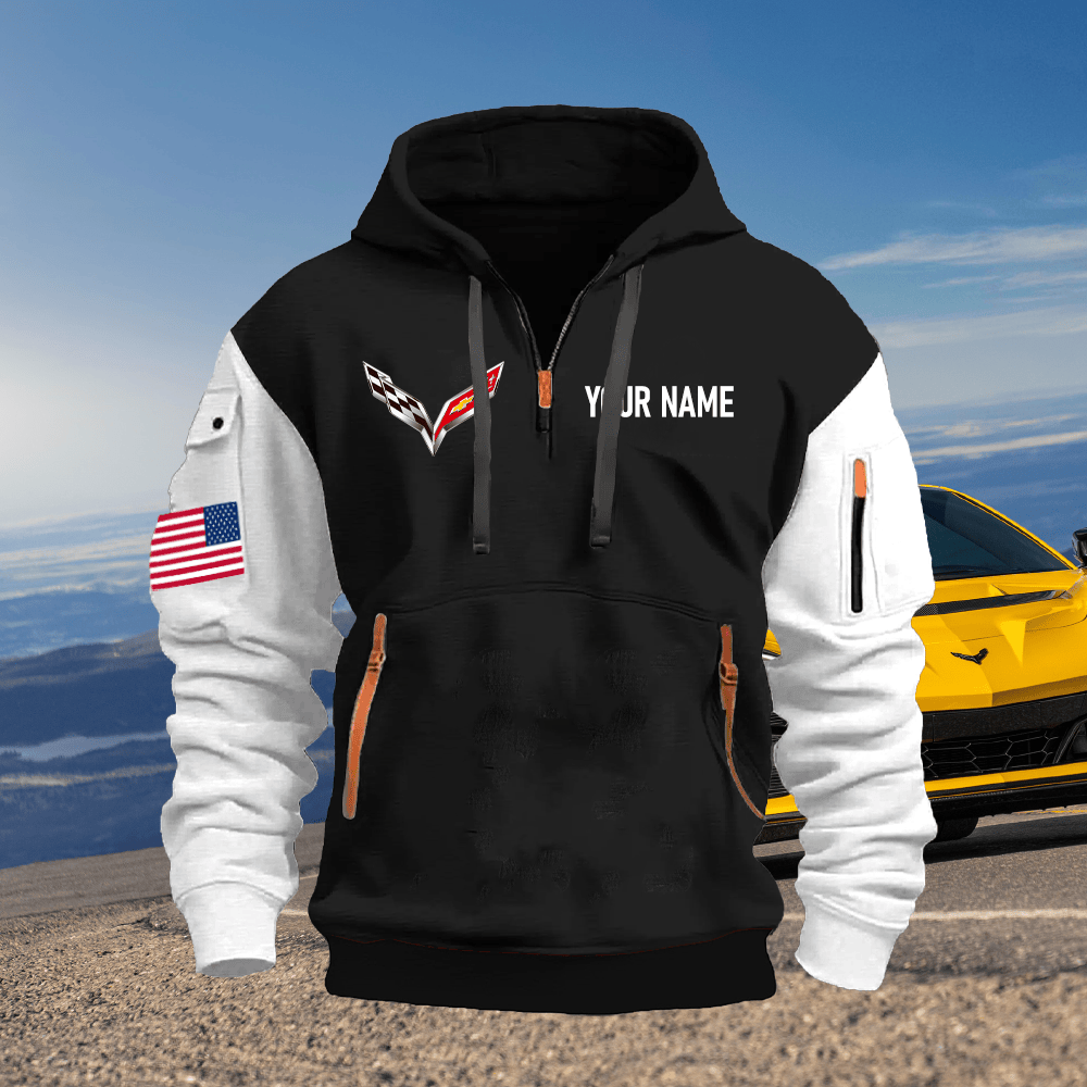CV7 Custom Name Quarter Zipper Hoodie