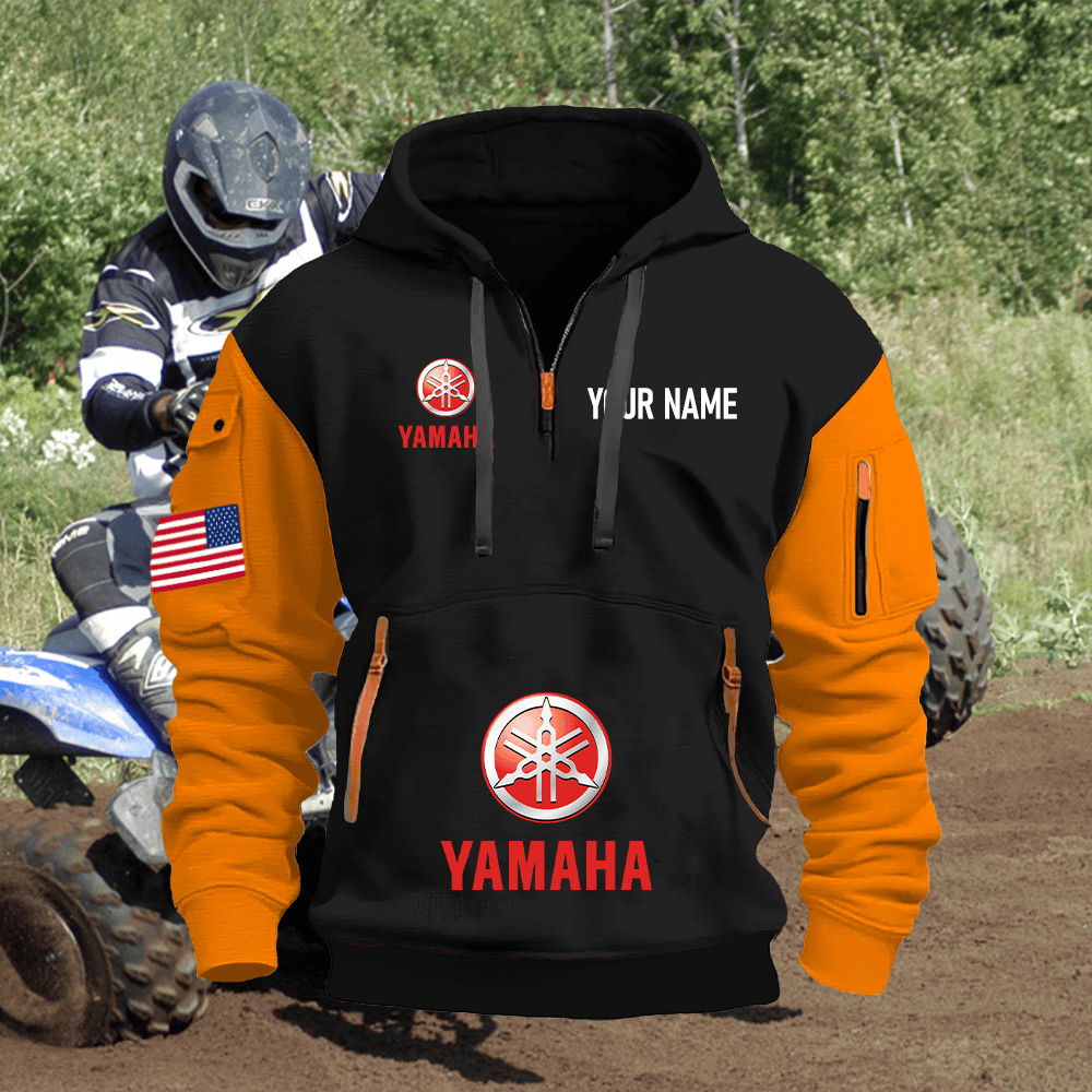 YA Custom Name Quarter Zipper Hoodie