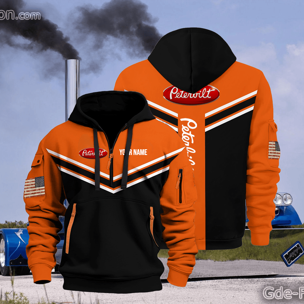 PB custom print name quarter zipper jacket