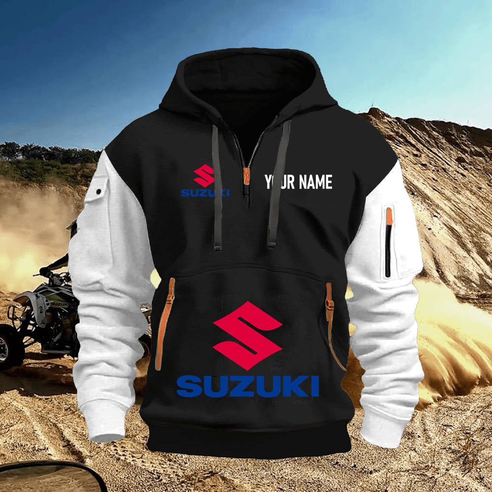 SZ Custom Name Quarter Zipper Hoodie