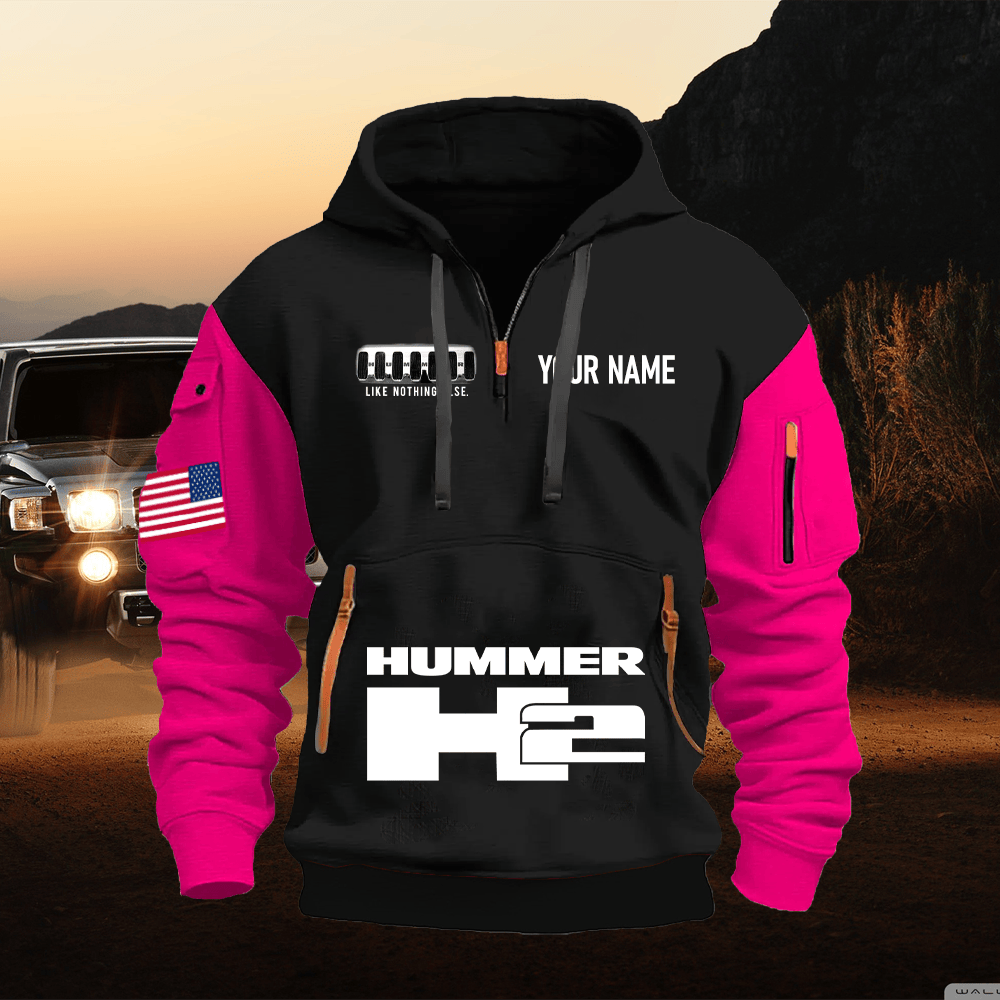 HM2 Custom Name Quarter Zipper Hoodie