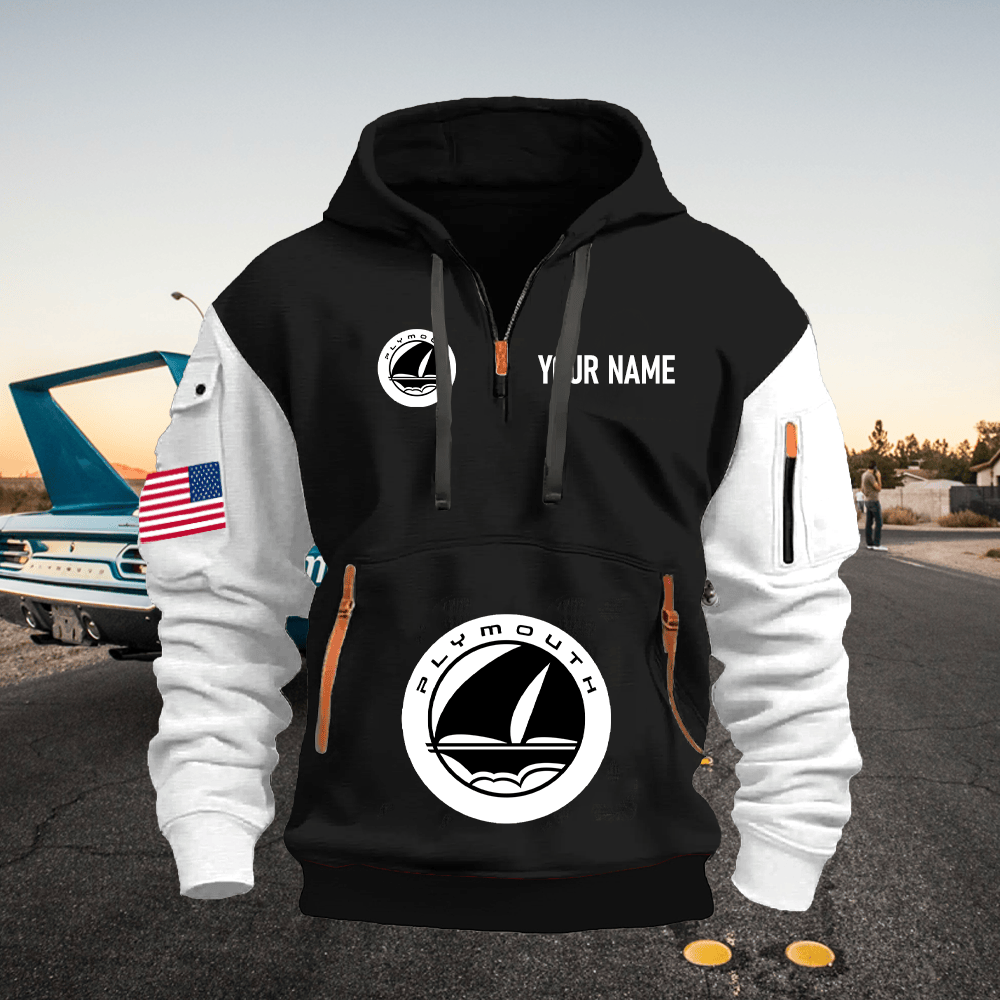 PM Custom Name Quarter Zipper Hoodie