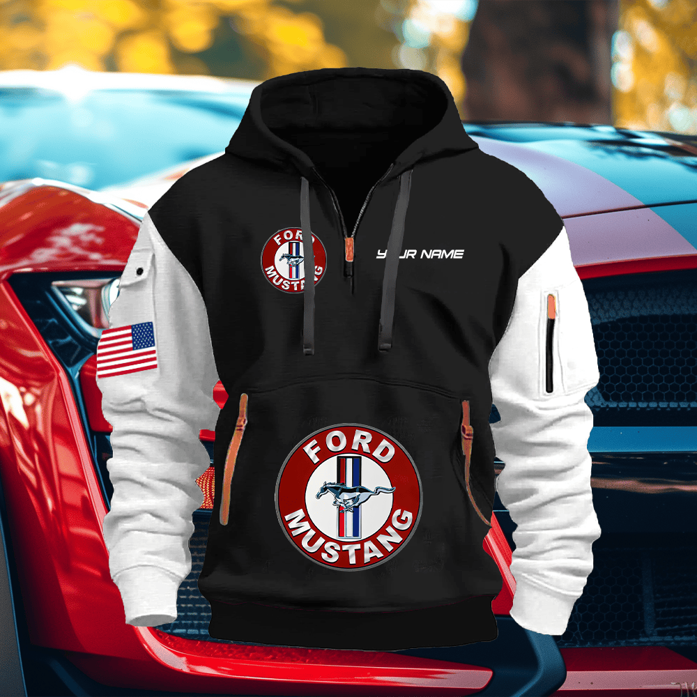 MT Custom Print Name Quarter Zipper Hoodie