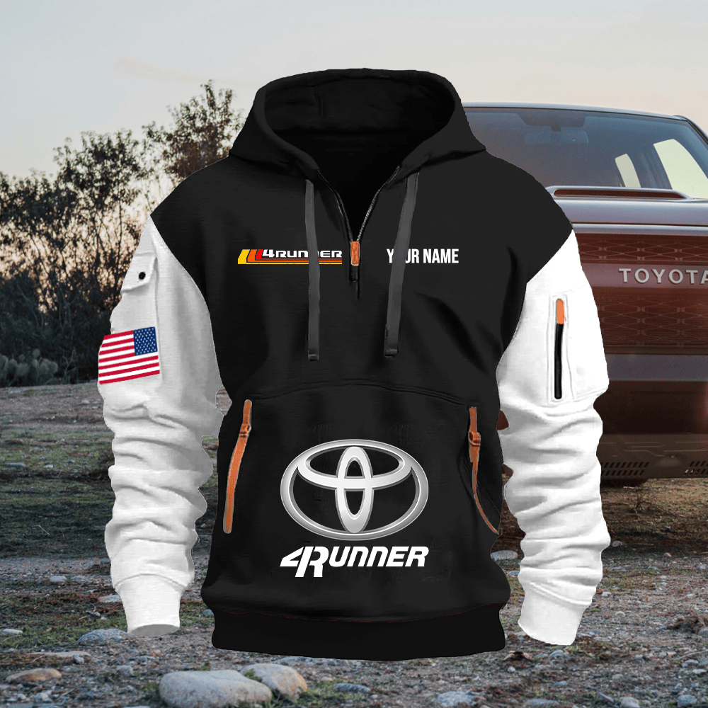TY2 Custom Print Name Quarter Zipper Hoodie