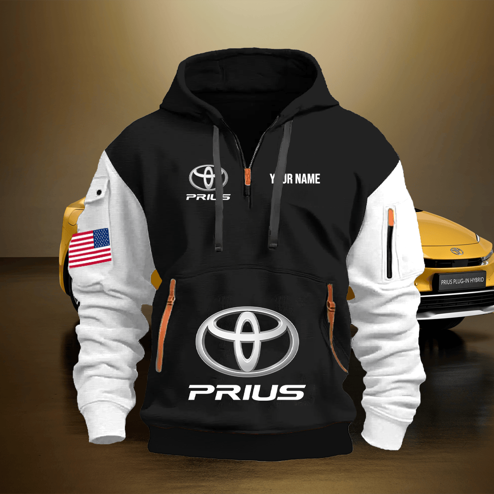 TY14 Custom Print Name Quarter Zipper Hoodie