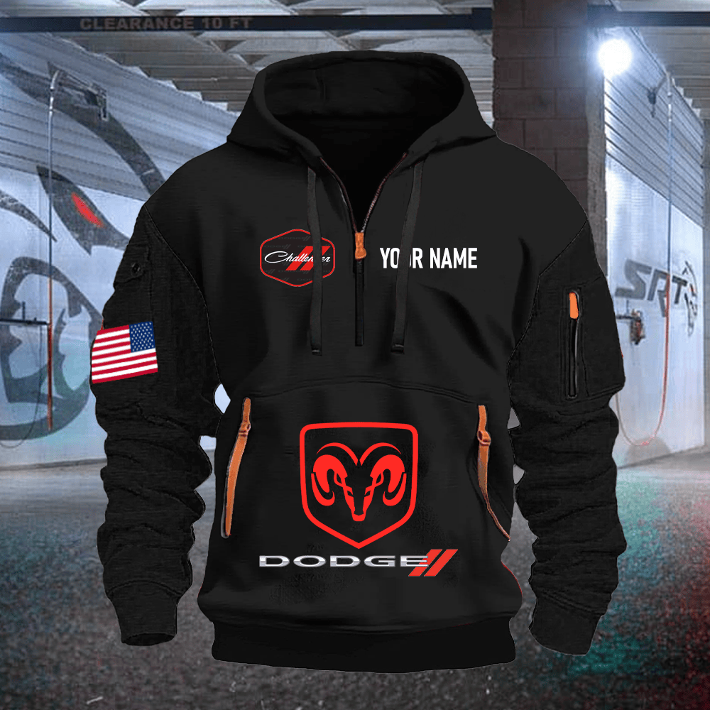 DG CH Print Name Quarter Zipper Hoodie