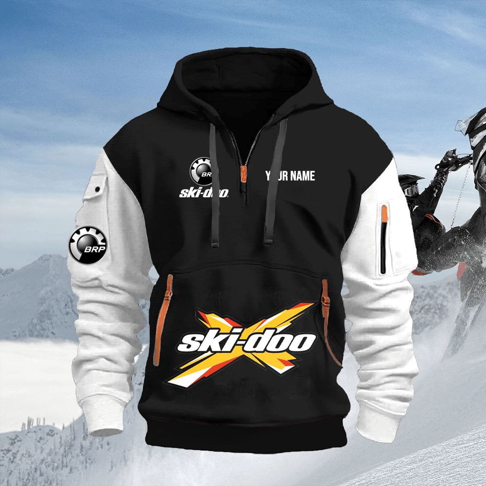 SKD Custom Print Quarter Zipper Hoodie