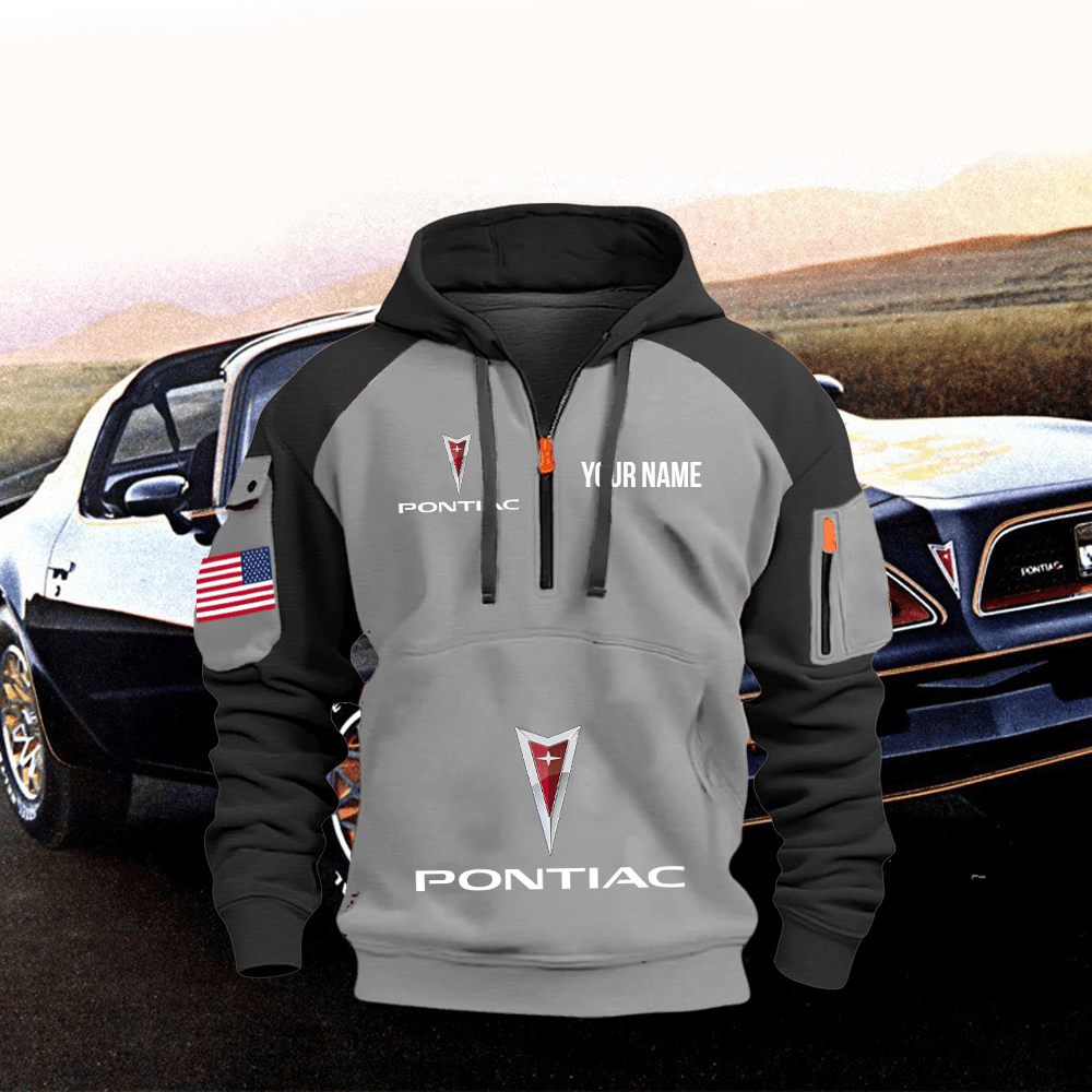 PT Custom Print Name Quarter Zipper Hoodie