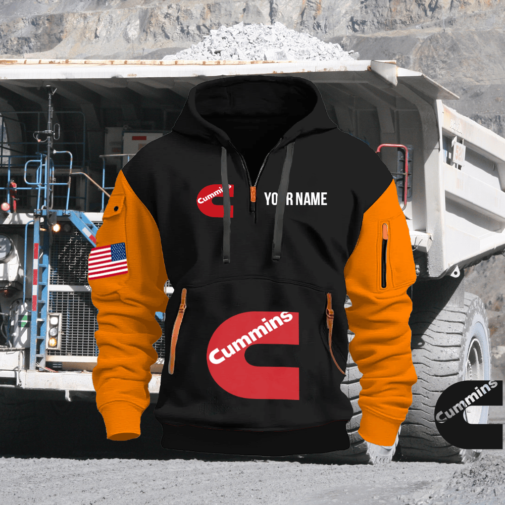 CM Custom Print Quarter Zipper Hoodie