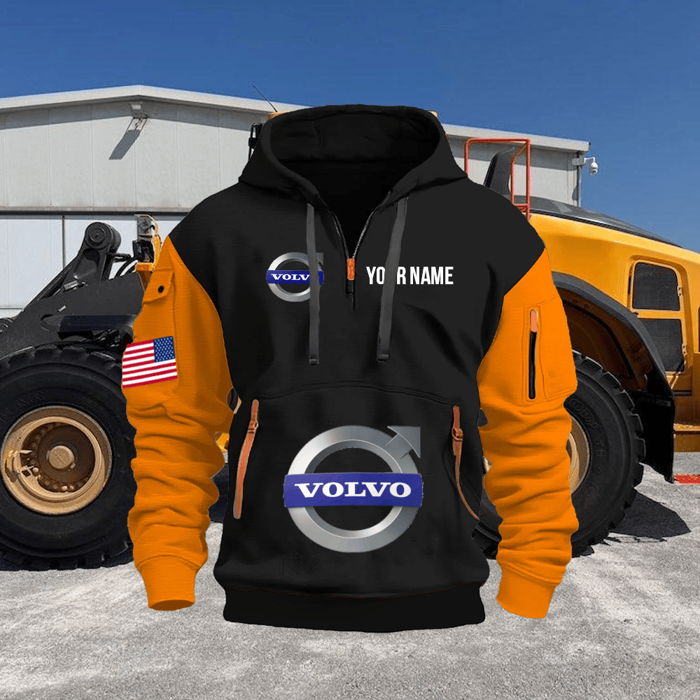 VV CE Custom Print Name Quarter Zipper Hoodie