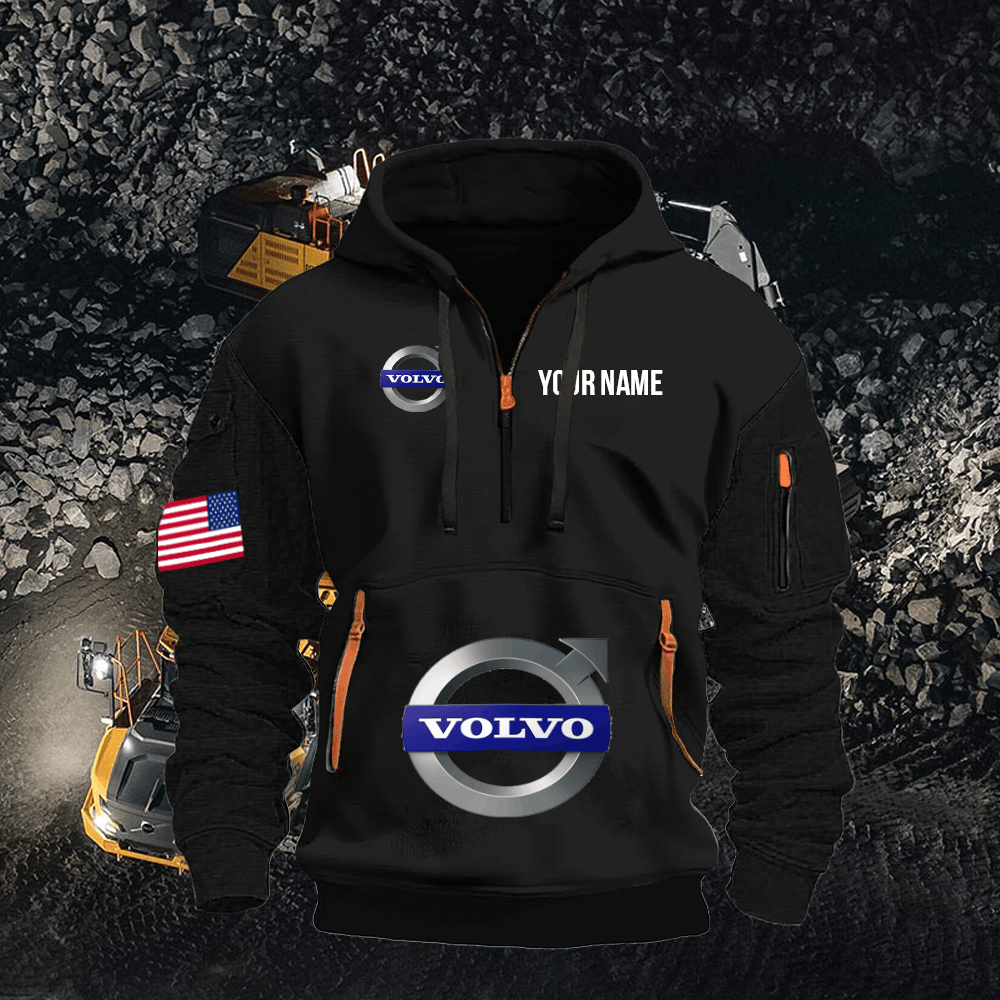 VV CE Custom Name Quarter Zipper Hoodie