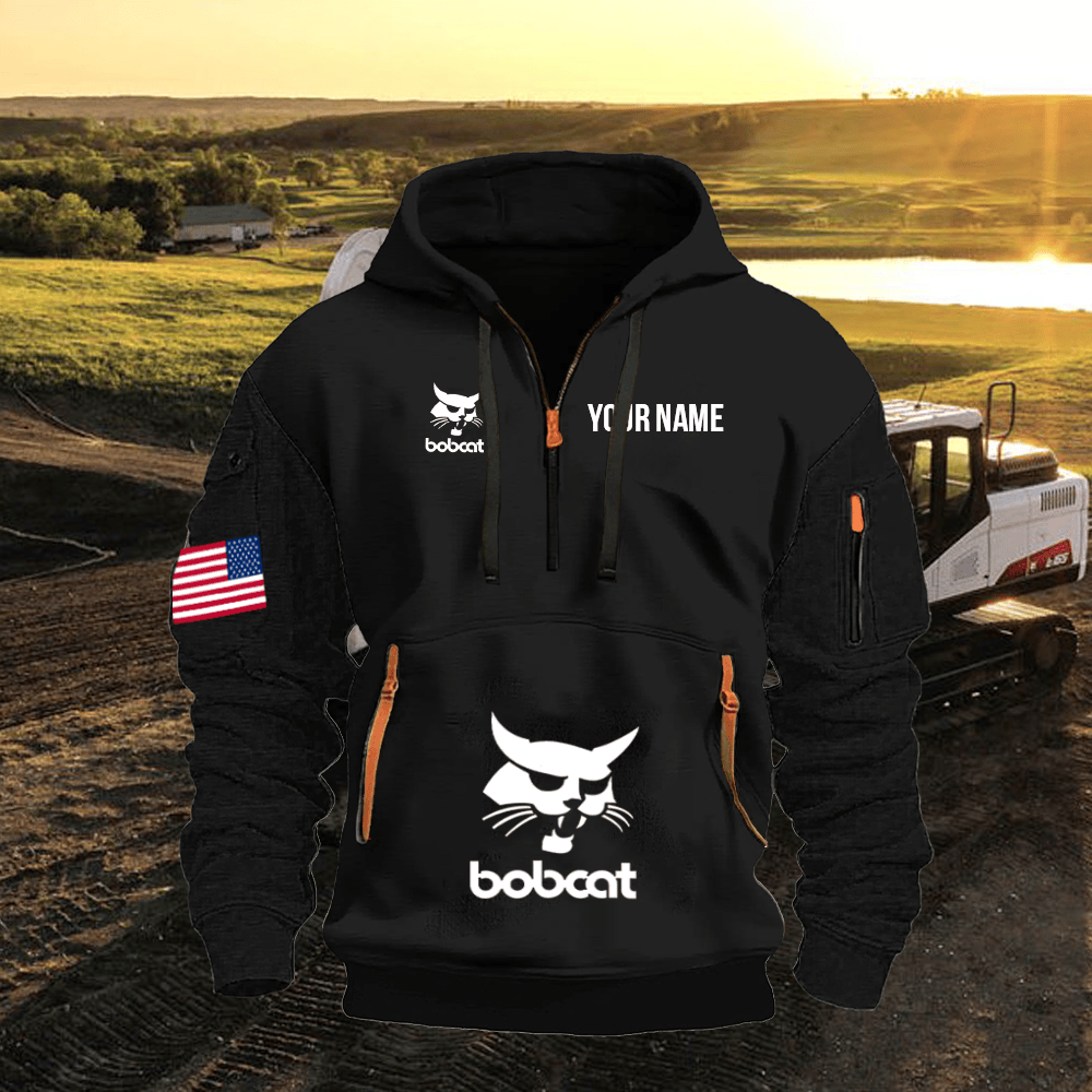 BC Custom Name Quarter Zipper Hoodie