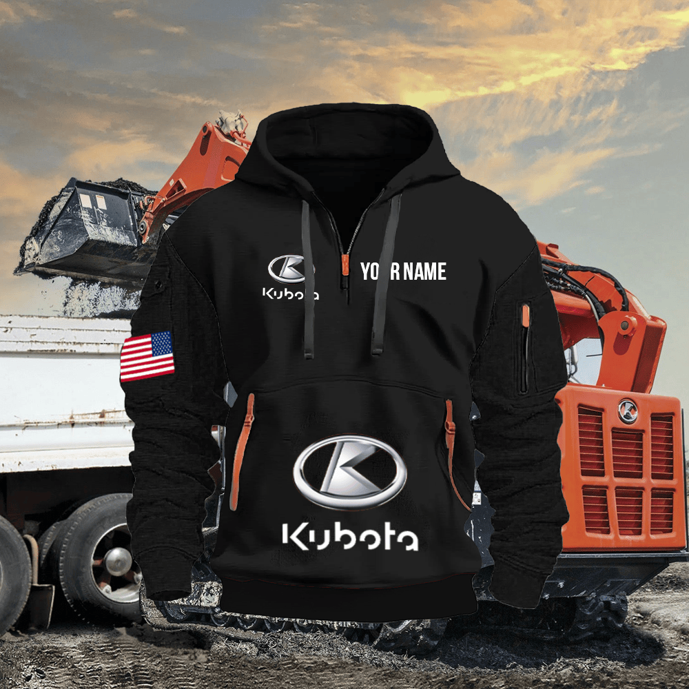 KB Custom Name Quarter Zipper Hoodie