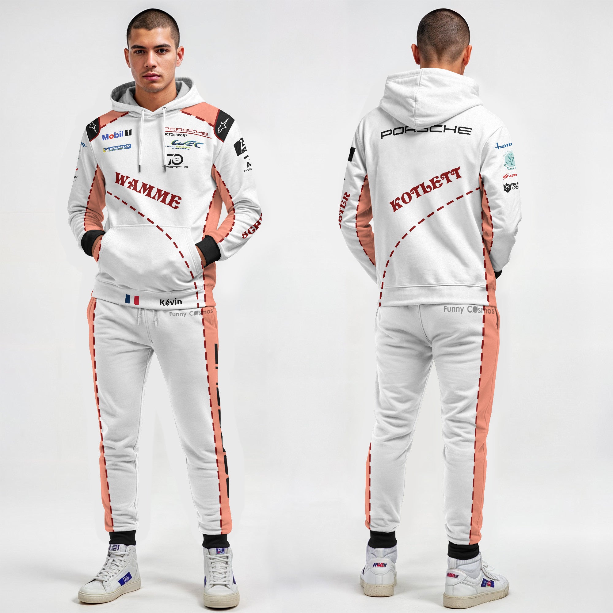 Kévin Estre Porsche Pink Pig Costume Racing Suit