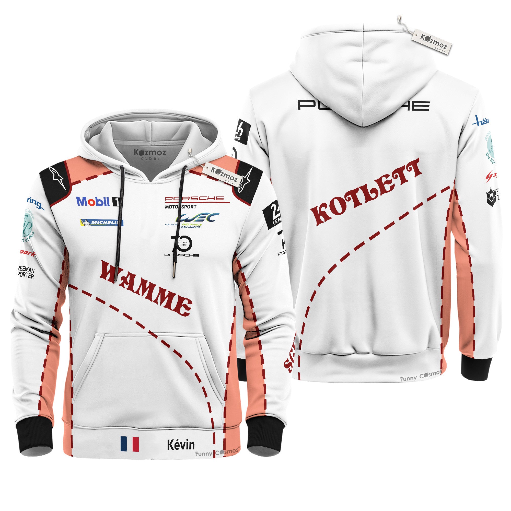 Kévin Estre Porsche Pink Pig Costume Racing Suit