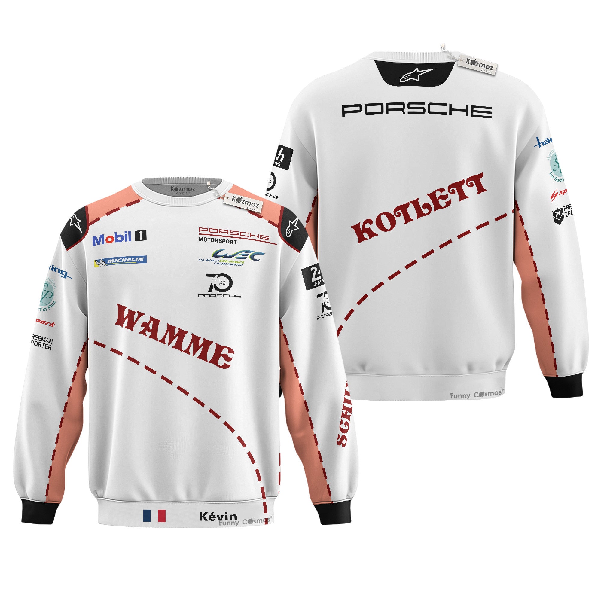 Kévin Estre Porsche Pink Pig Costume Racing Suit