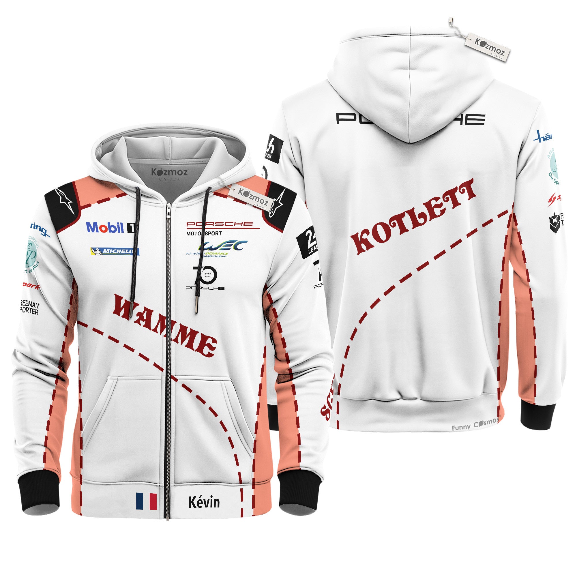 Kévin Estre Porsche Pink Pig Costume Racing Suit