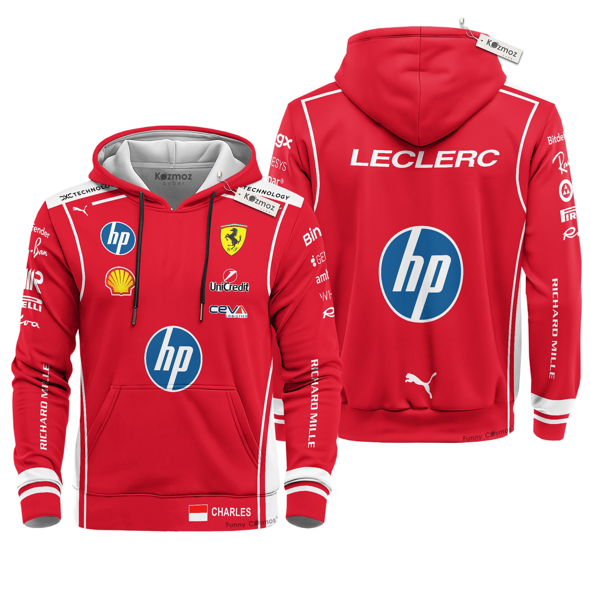 Charles Leclerc 2026 F1 Livery Costume Racing Suit