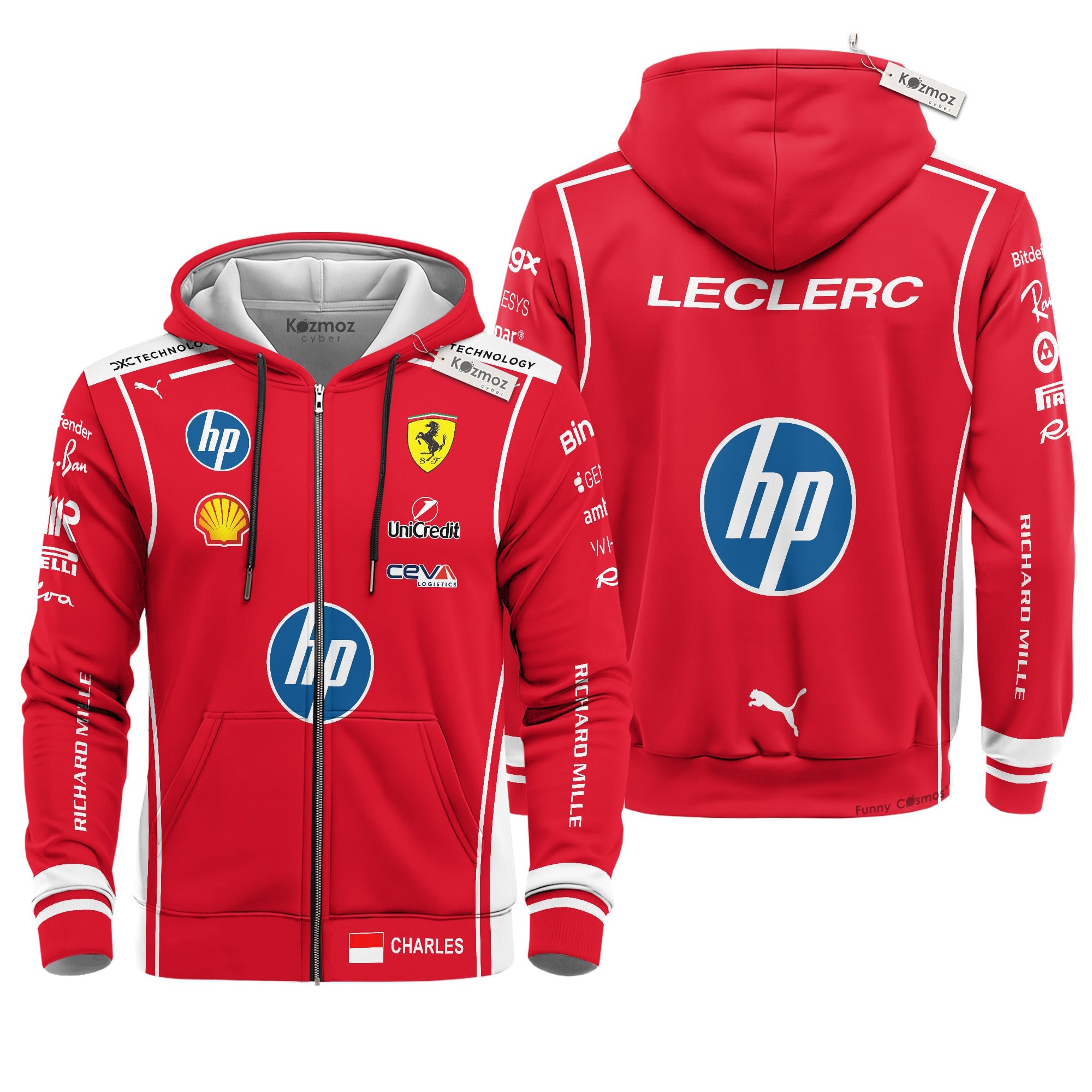 Charles Leclerc 2026 F1 Livery Costume Racing Suit