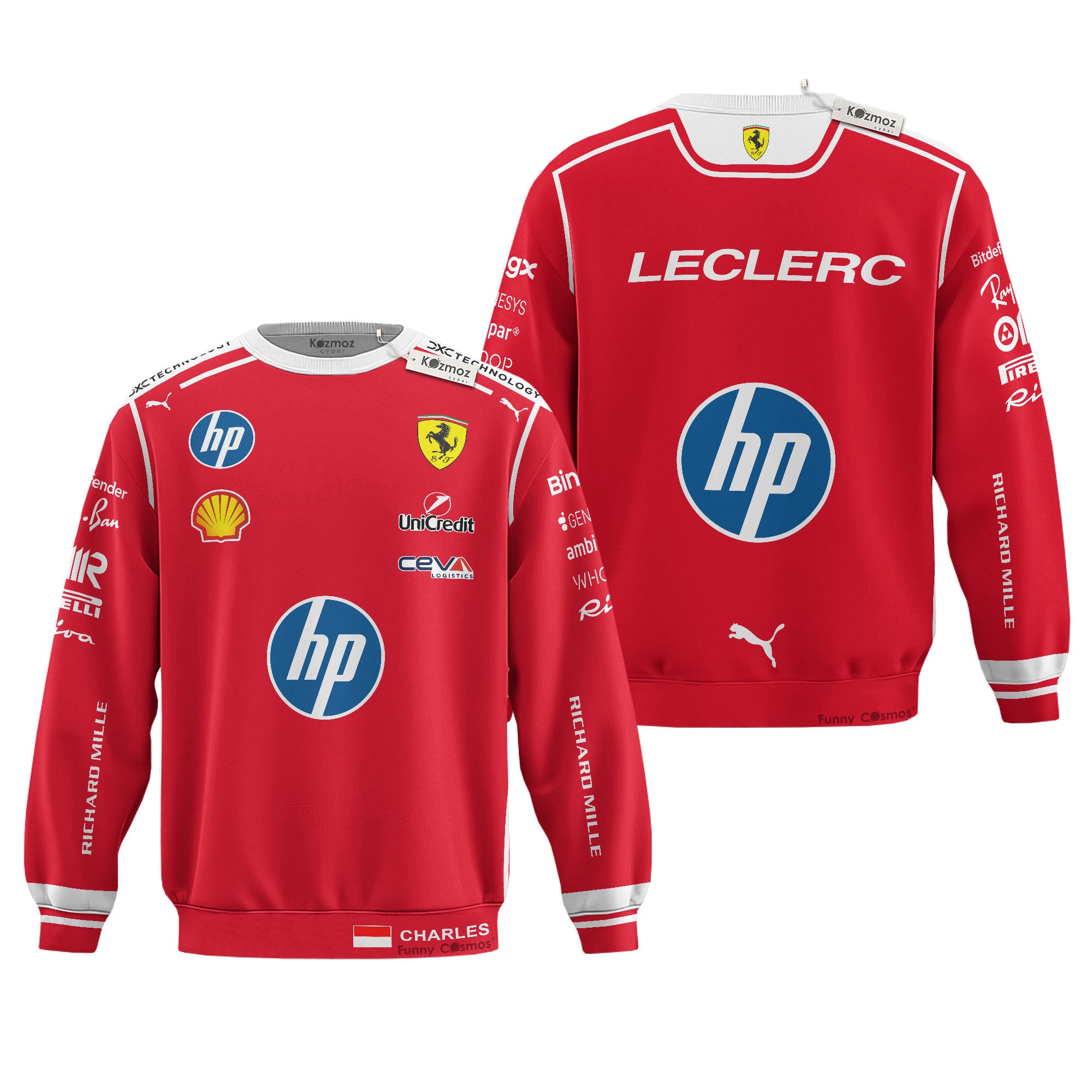 Charles Leclerc 2026 F1 Livery Costume Racing Suit