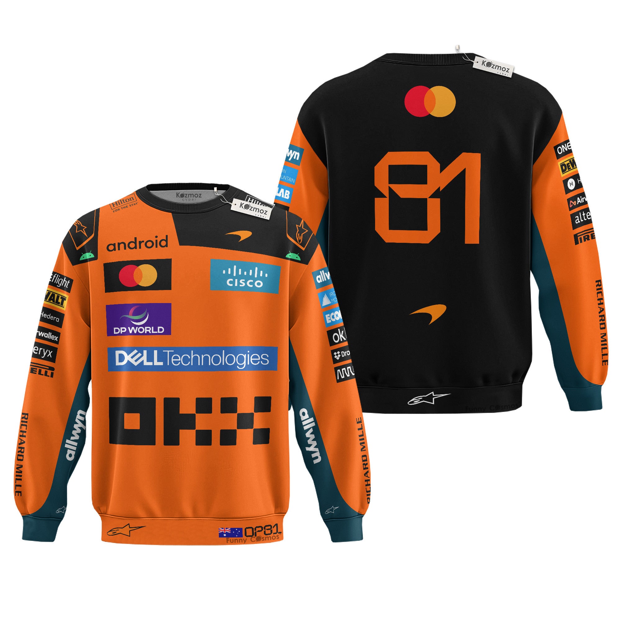 Oscar Piastri 2026 McLaren Team F1 Costume Racing Suit