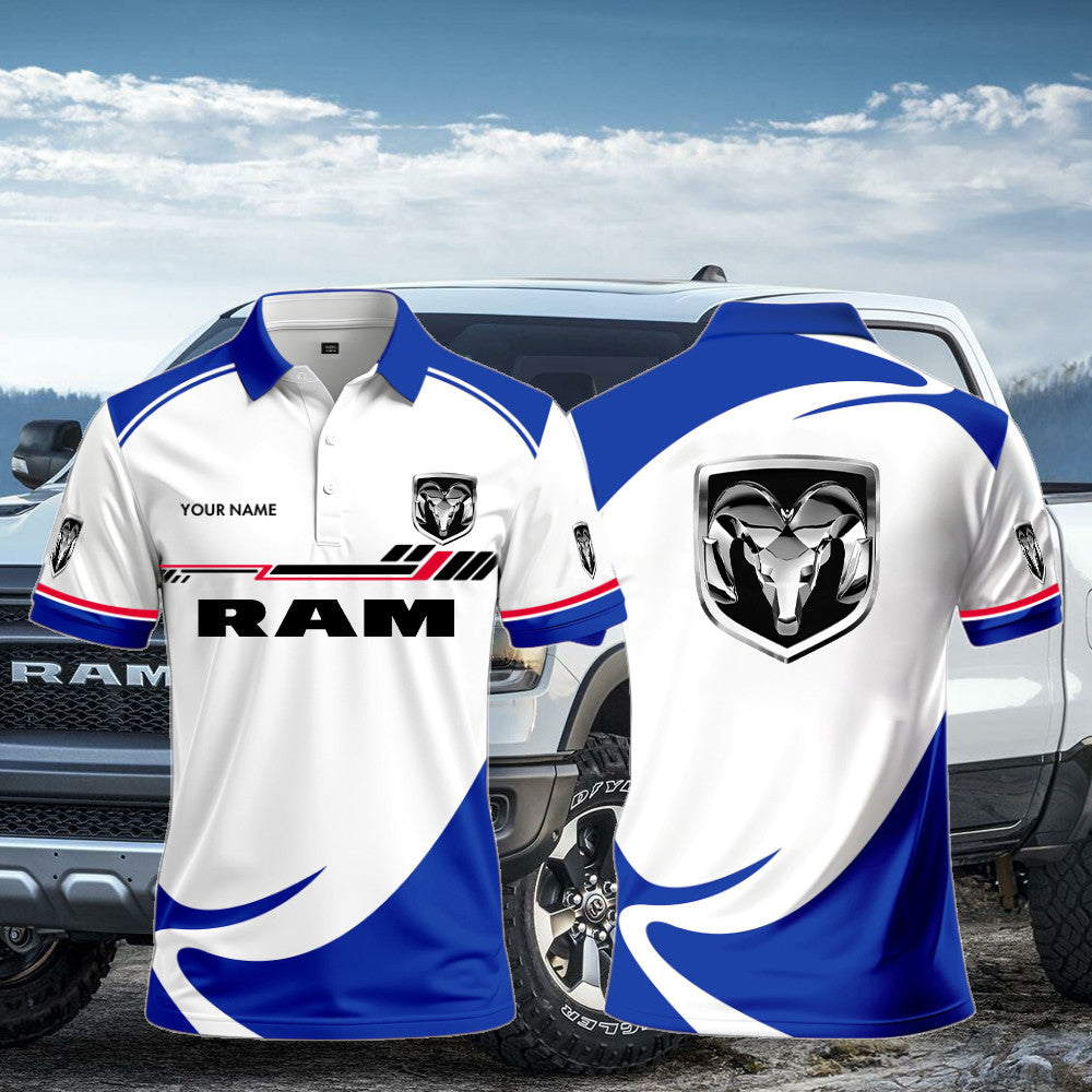 Ram Polo Shirt Custom Print Name