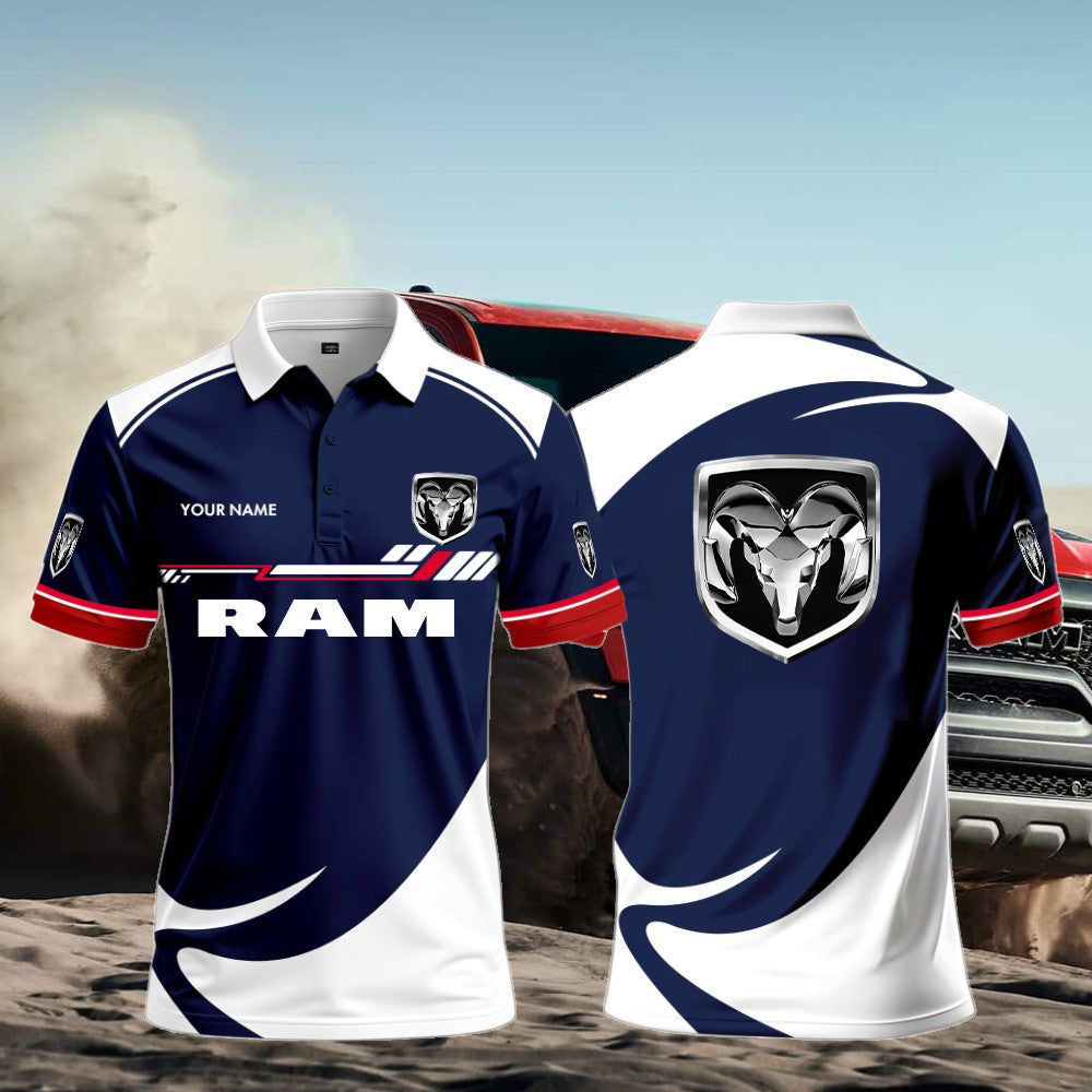 Ram Polo Shirt Custom Print Name