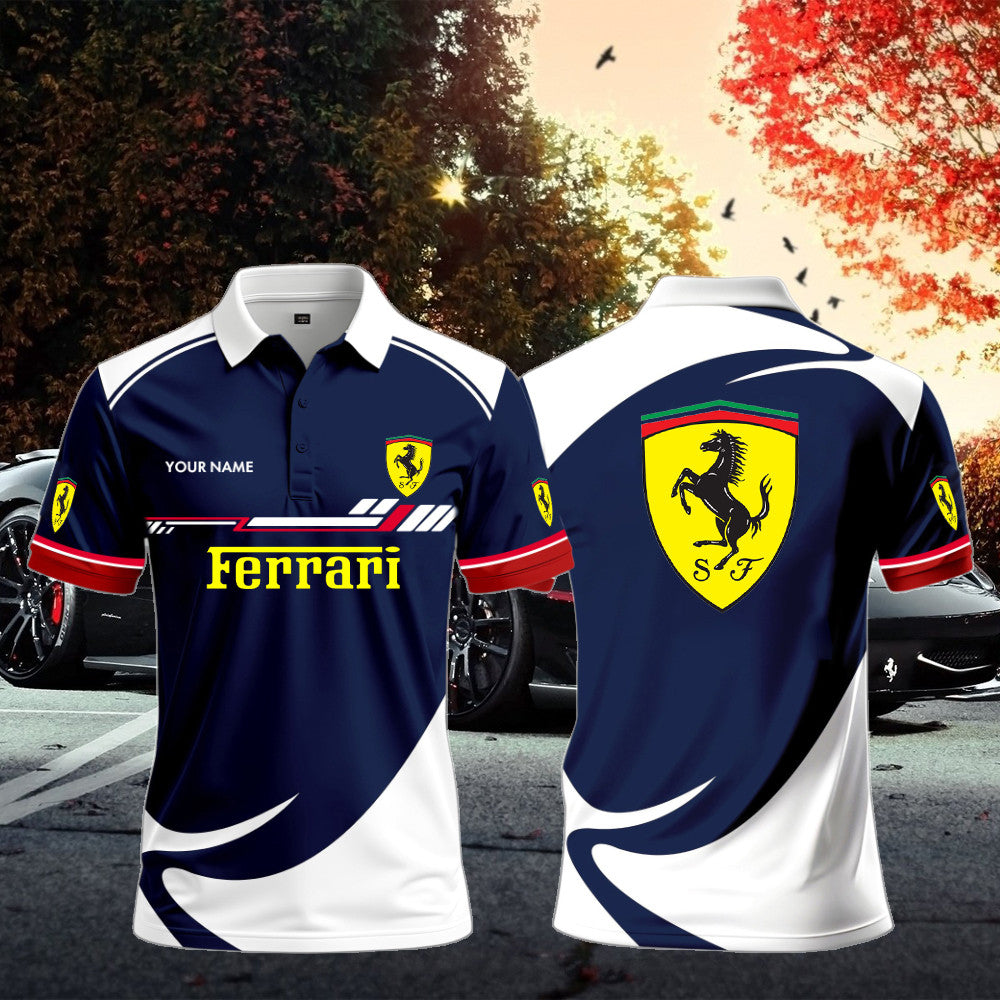 FE Polo Shirt Custom Print Name