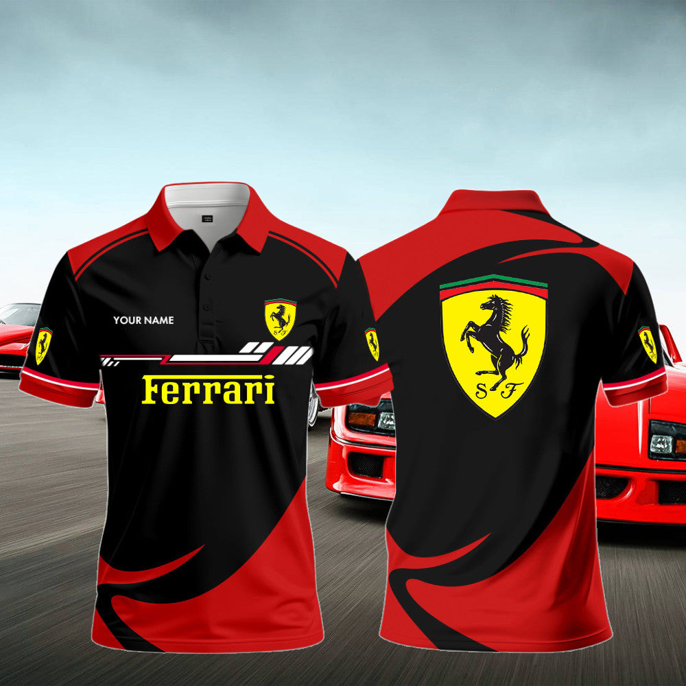 FE Polo Shirt Custom Print Name