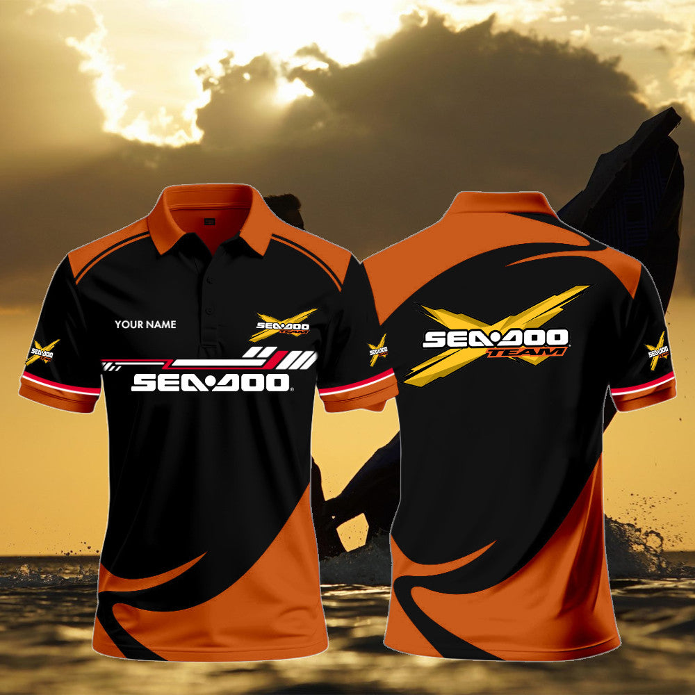SD Polo Shirt Custom Print Name