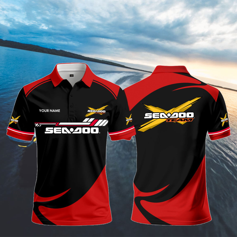 SD Polo Shirt Custom Print Name