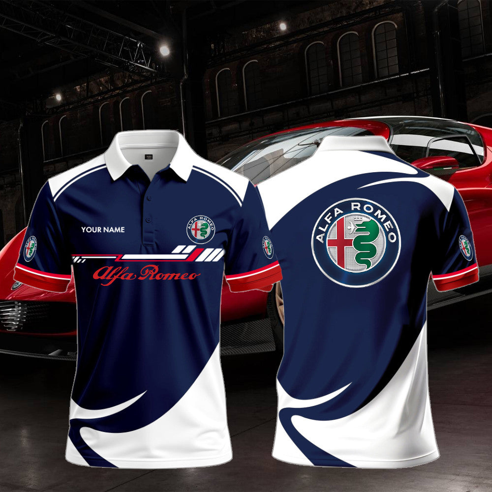 AR Polo Shirt Custom Print Name