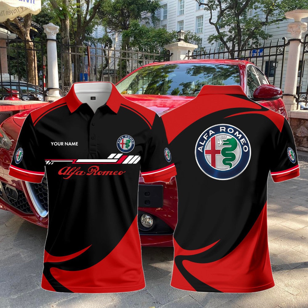 AR Polo Shirt Custom Print Name