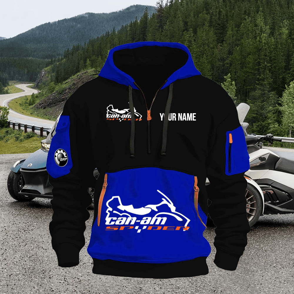 SPD Print Name Quarter Zipper Hoodie