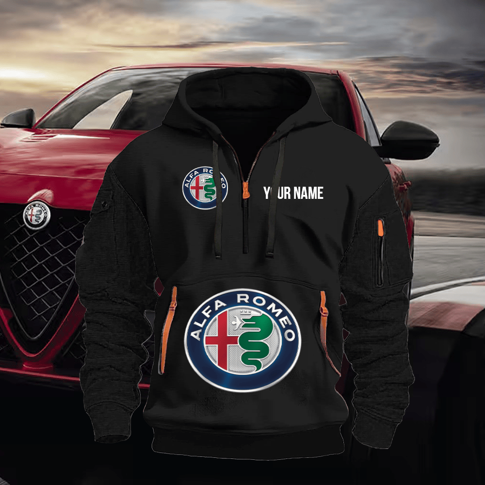 AF Custom Name Quarter Zipper Hoodie