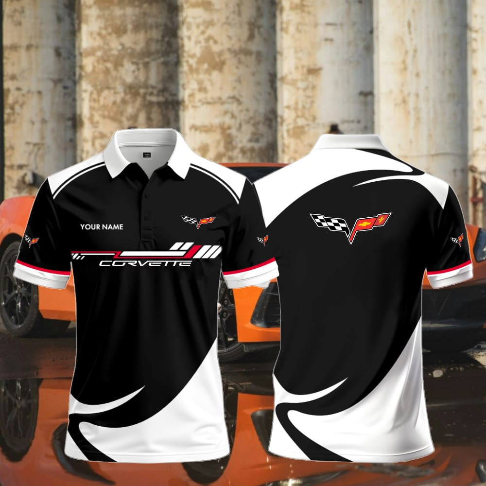 C6 Polo Shirt Custom Name