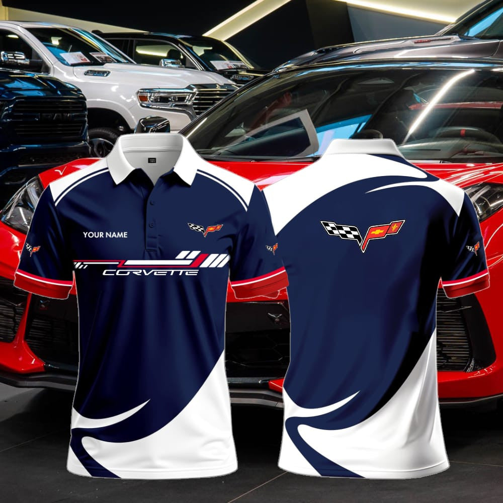C6 Polo Shirt Custom Name
