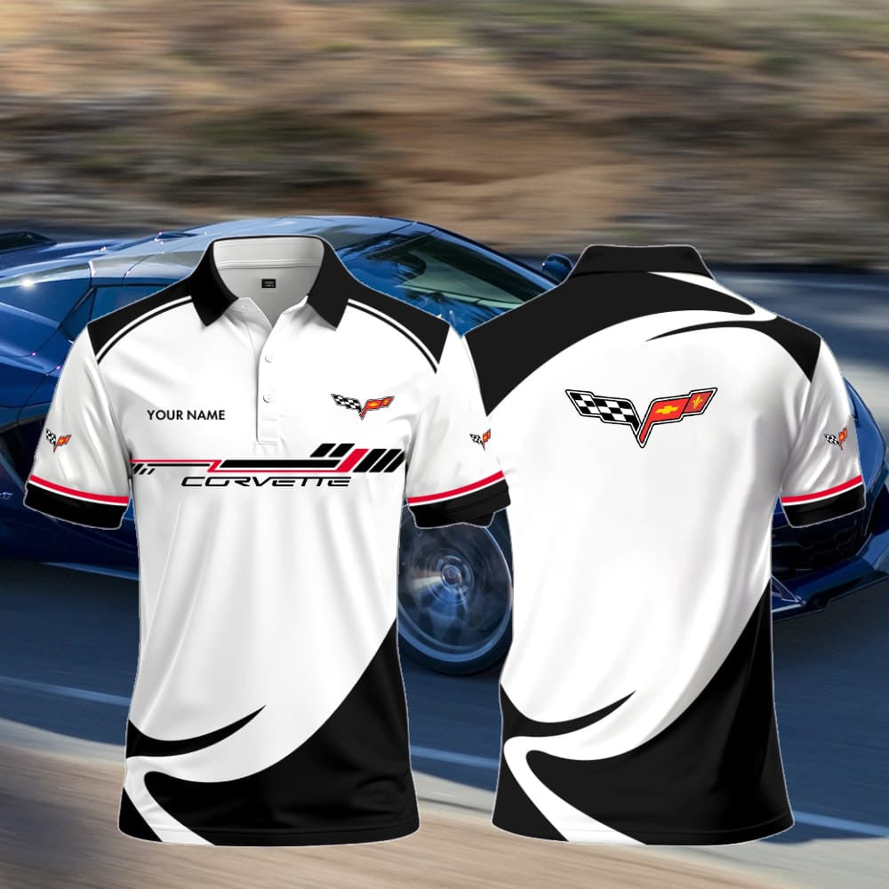 C6 Polo Shirt Custom Name
