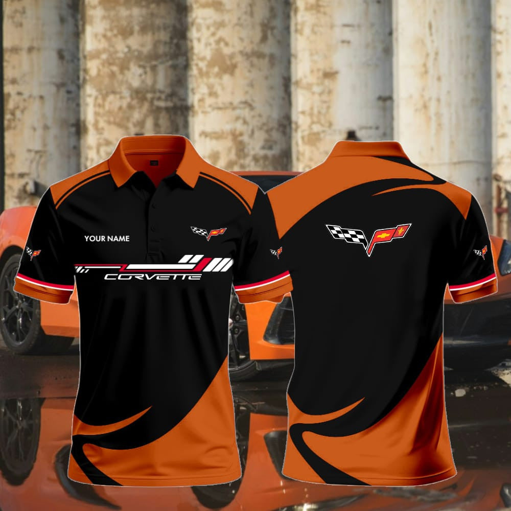 C6 Polo Shirt Custom Name