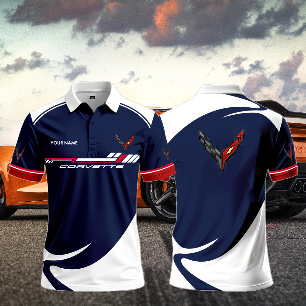 C8 Carbon Flash Bagde Polo Shirt