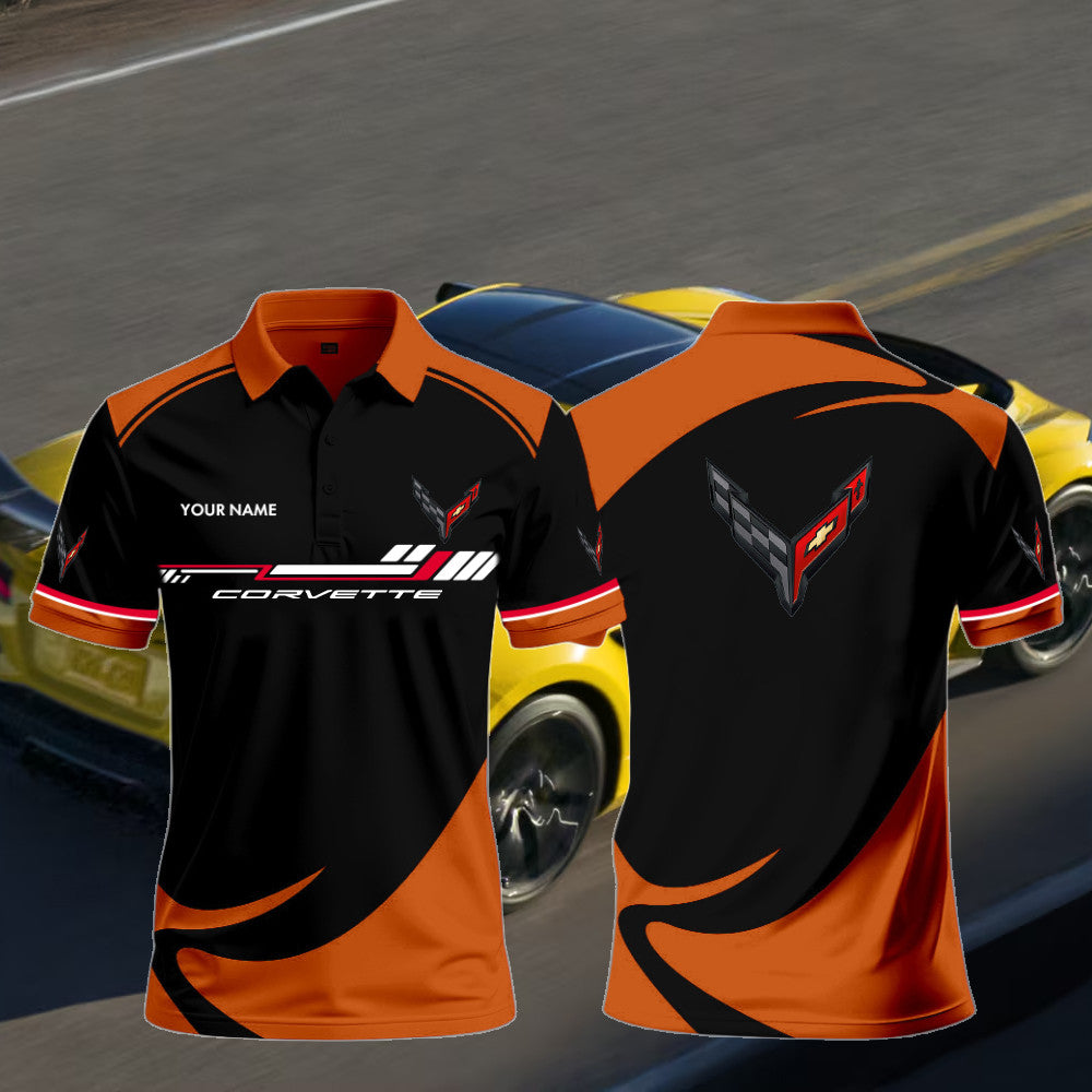 C8 Carbon Flash Bagde Polo Shirt