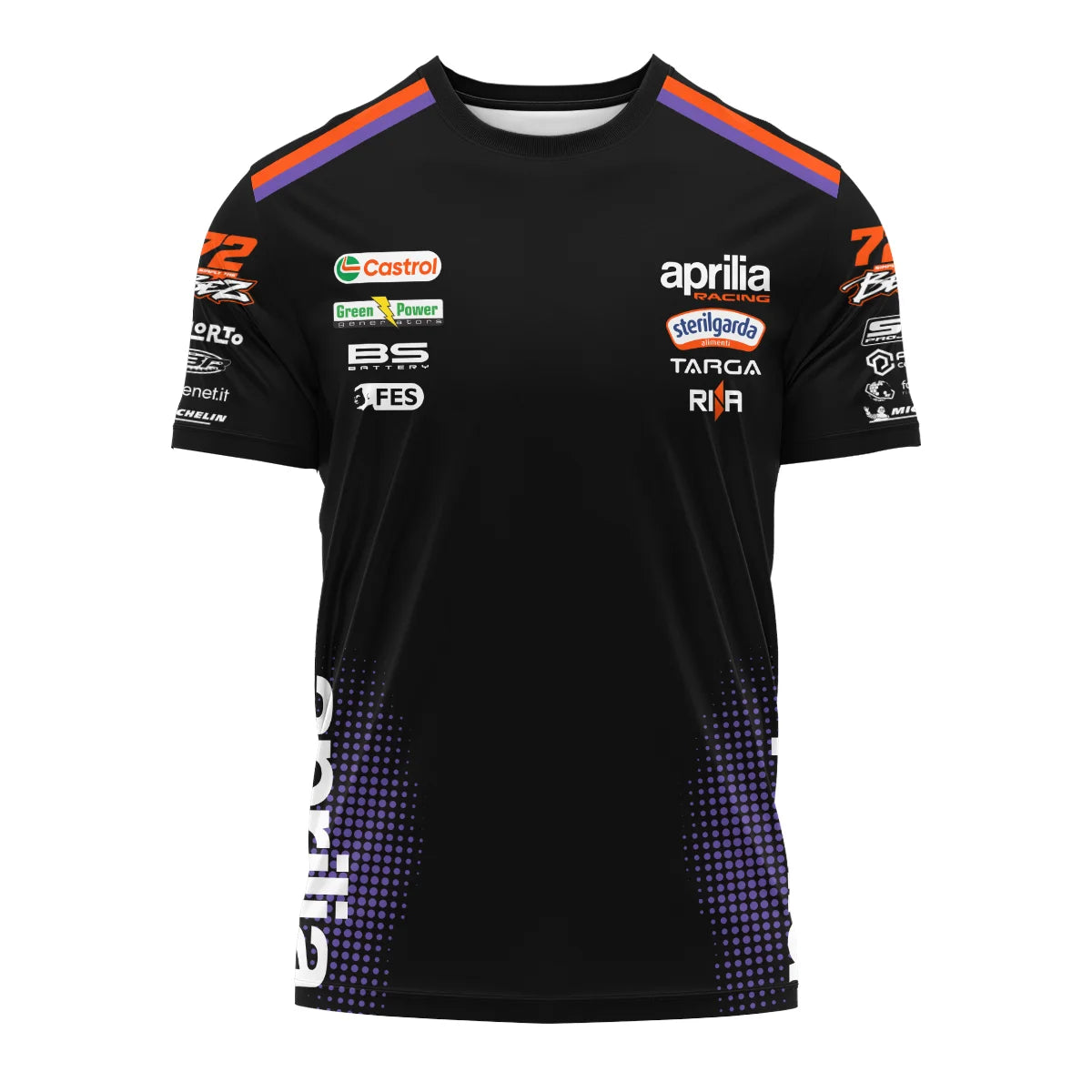 2026 Marco Bezzecchi Aprilia Racing Moto GP Teamwear T-Shirt BLGP26326A1TS