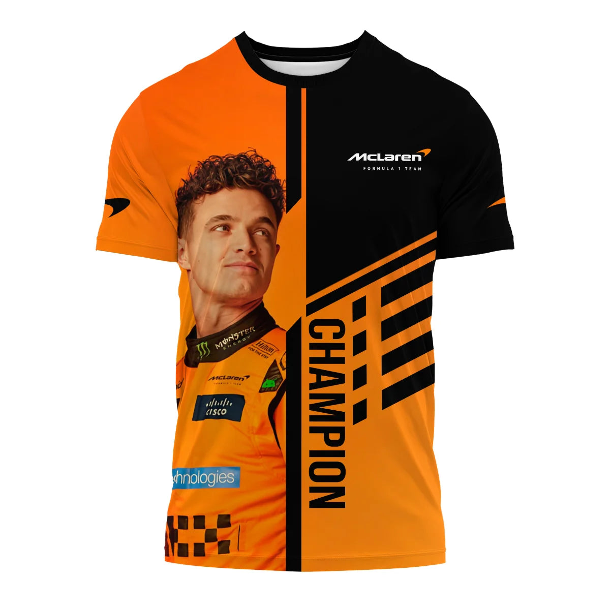 2025 World Champion Lando Norris McLaren F1 Team T-Shirt BLNRWDCA3TS