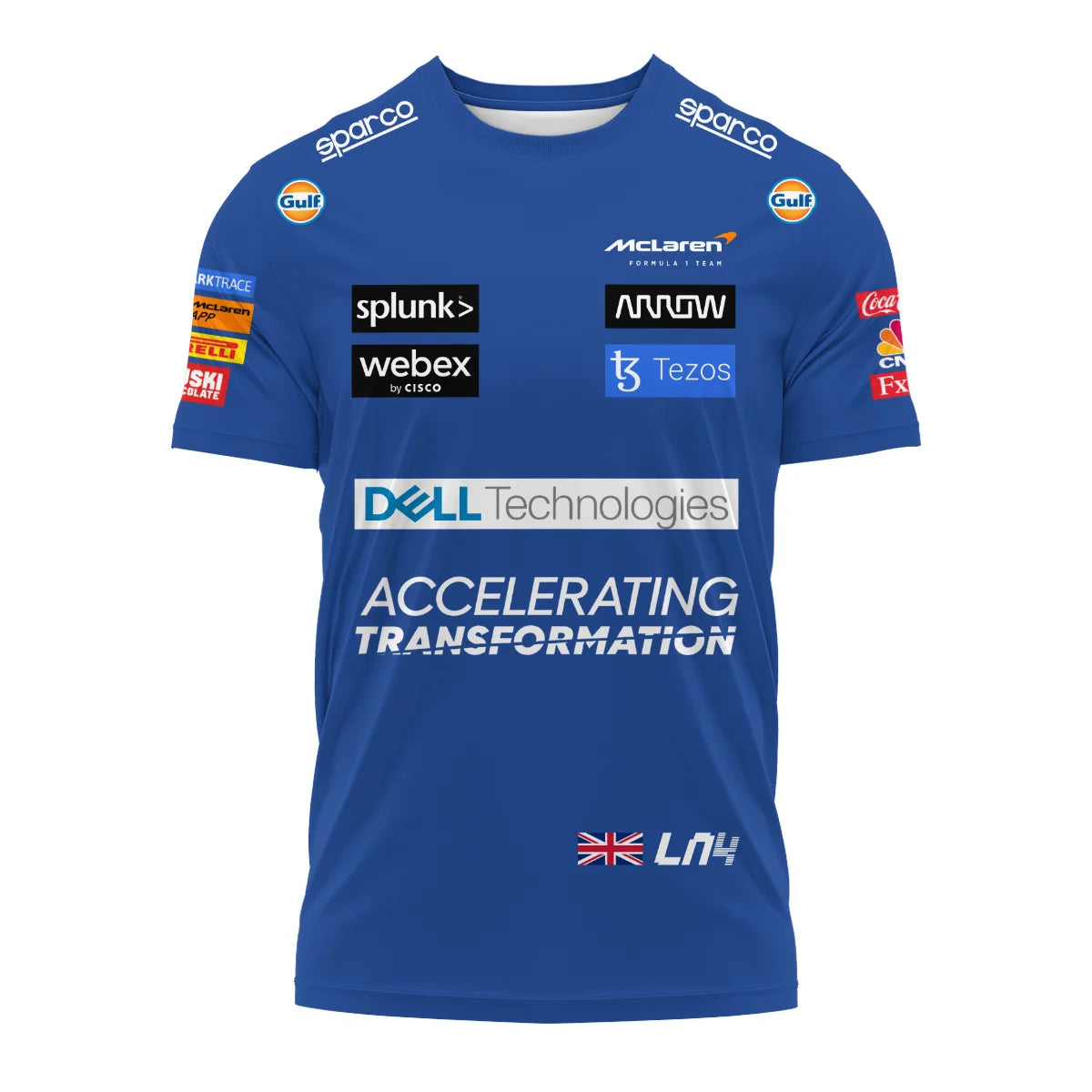 2022 Lando Norris Racing Suit McLaren F1 T-Shirt BLVALN120825A2TS