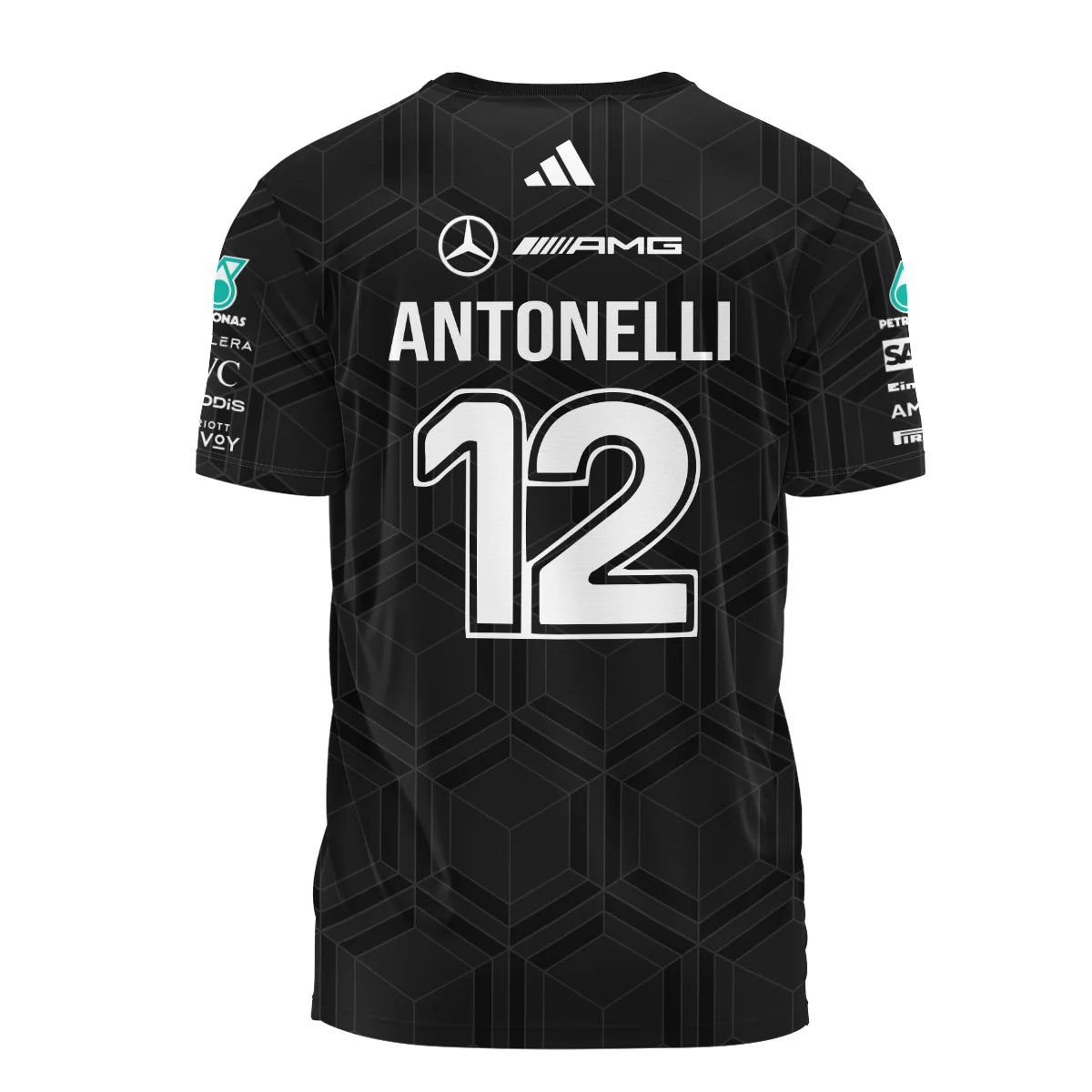 2026 Kimi Antonelli Mercedes F1 Teamwear T-Shirt BLKA29326A1TS - Black