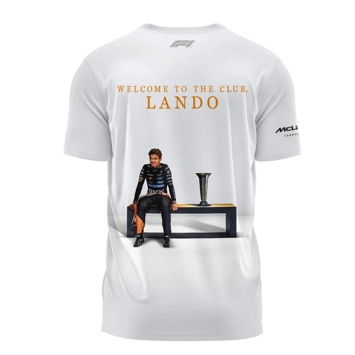 Welcome To The Club Lando Norris McLaren F1 Team T-Shirt BLNRWDCA14TS
