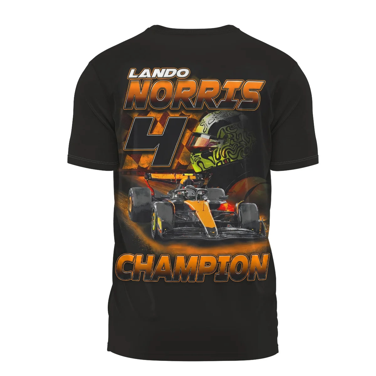 2025 Lando Norris 4 World Champion McLaren F1 Team T-Shirt BLNRWDCA8TS