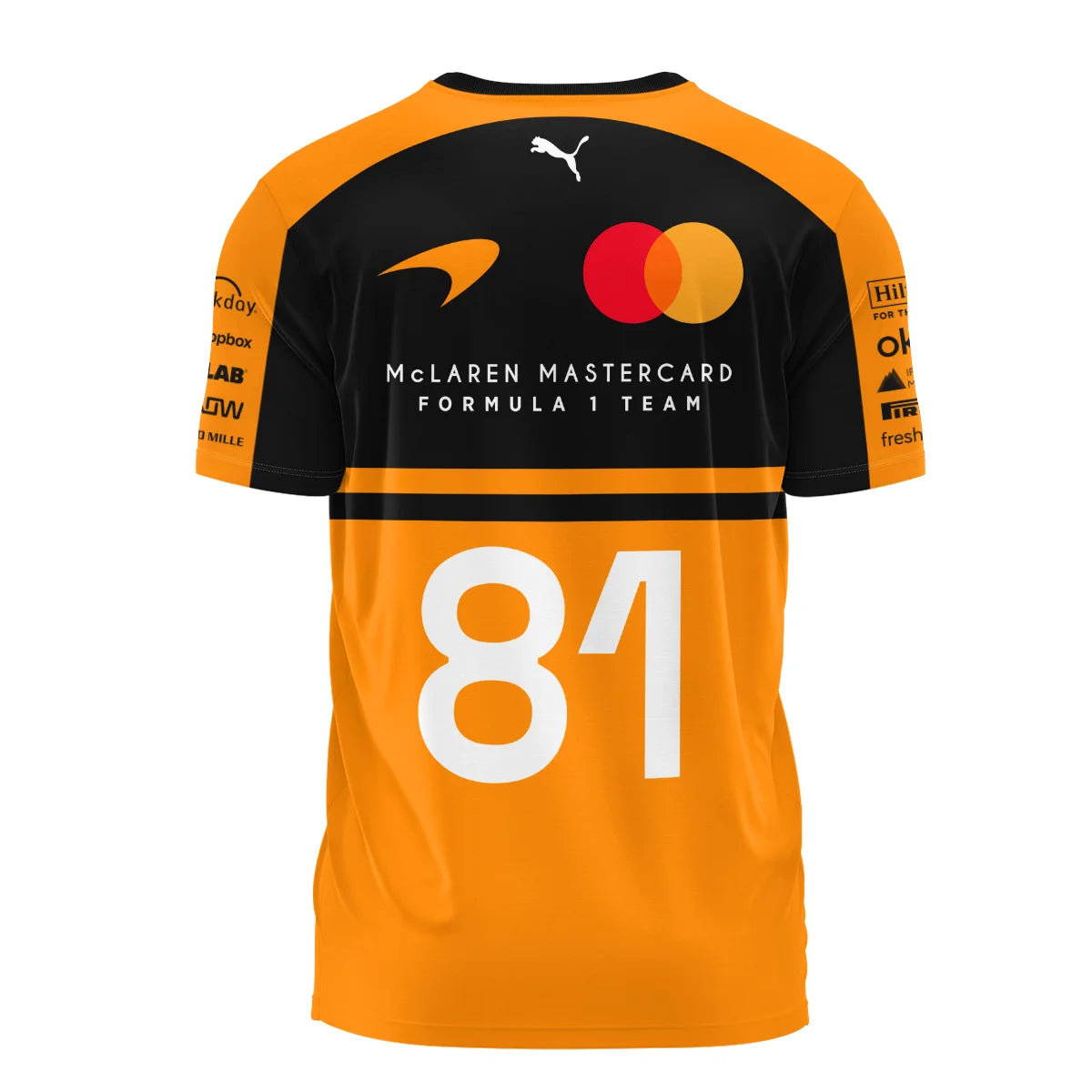2026 Oscar Piastri 81 McLaren F1 Teamwear T-Shirt BLOP25326A1TS - Orange