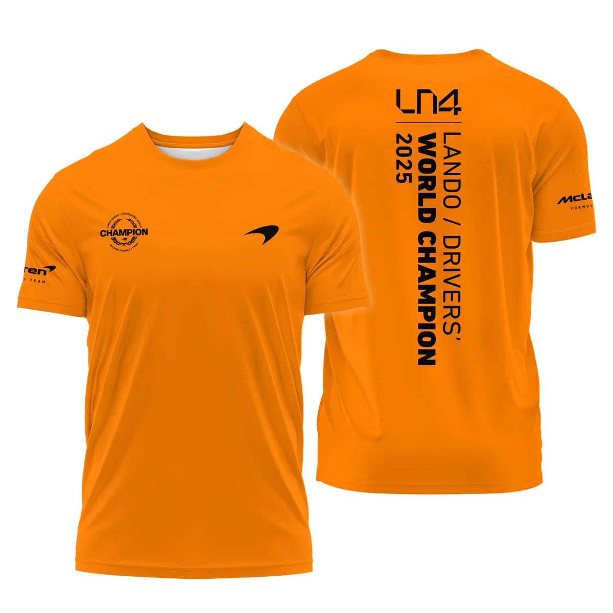 Lando Norris 2025 Drivers’ World Champion McLaren F1 Team T-Shirt BLVALN051225A4TS